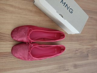 Manoletinas Mango rojas sin estrenar