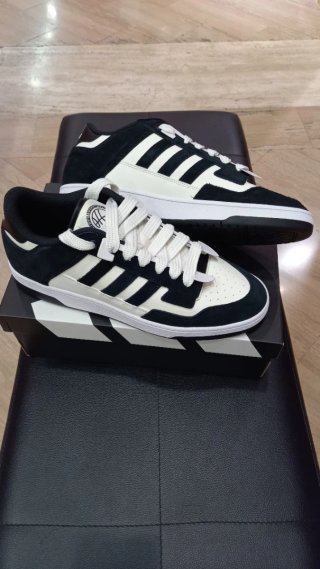 Adidas Scarpe Sneakers Uomo Nero Bianco