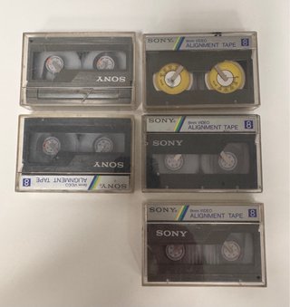 Lote 5 Cintas Sony Video8 Alignment Tape