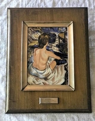 Renoir/Lautrec esmalte sobre metal