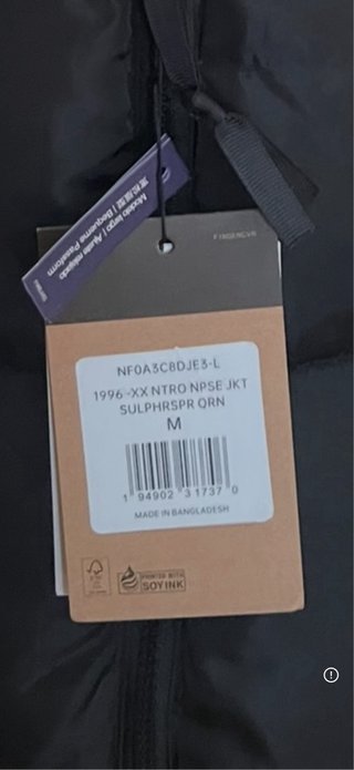 Abrigo The North Face Negro Talla M