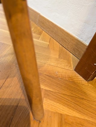 4 Sillas comedor negra y madera