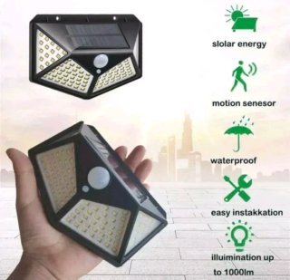6 Faretti 100LED Pannello Solare Sensore Movimento