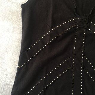 Camiseta mujer tirantes pespuntes Mango talla M