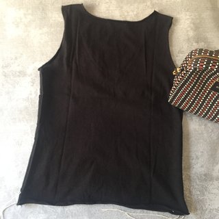 Camiseta mujer tirantes pespuntes Mango talla M