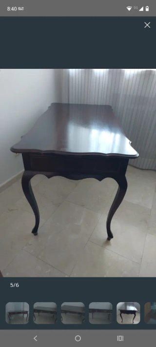 Mesa de escritorio o recibidor de madera
