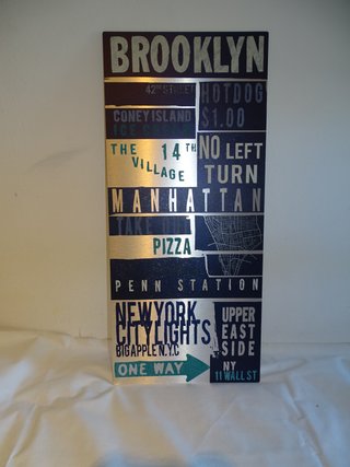 Cuadro Decorativo Aluminio Brooklyn NYC
