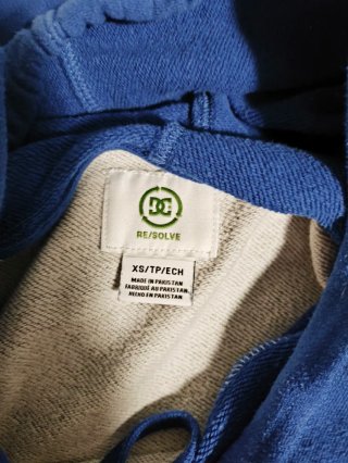 Sudadera DC Shoes Gris y Azul Talla XS auténtica