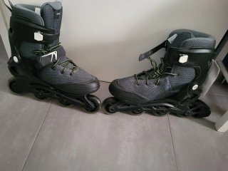Patines en línea Oxelo Fit 100 Negros número 45
