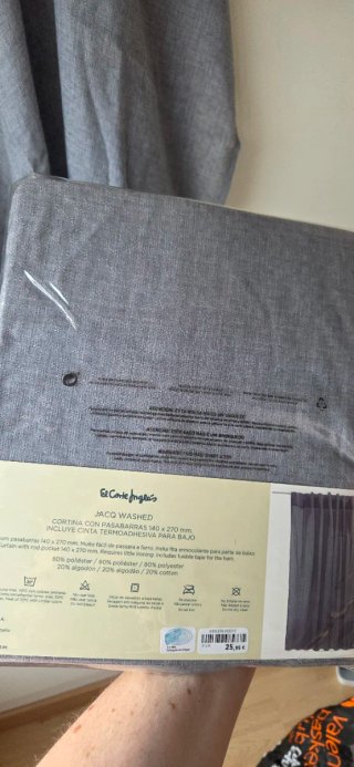 Cortinas El Corte Inglés grises sin usar