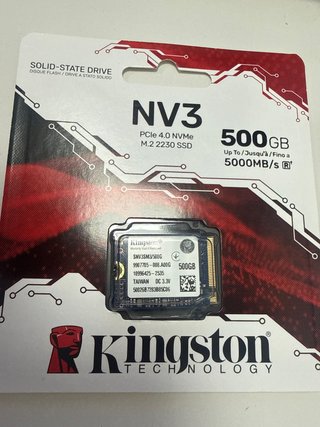 Disco duro nuevo Kingston NV3 M.2 2230 NVMe 500GB