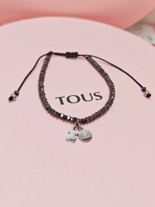 Pulsera TOUS Hematita y Cuerda Ajustable