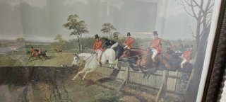 Quadro Caccia Inglese con Cavalli
