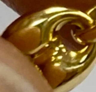 Cadena laminada en oro de 18k