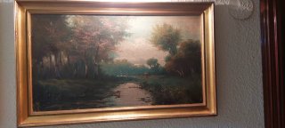 Coppia di dipinti a olio - Paesaggi firmati P. Royo