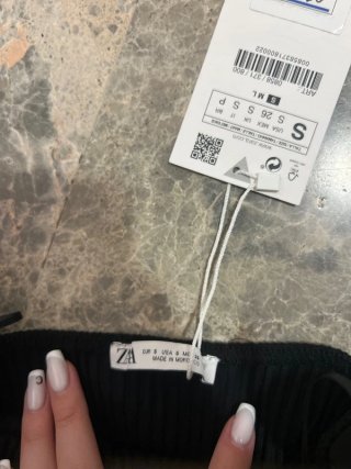 Top Zara volantes negro