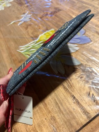 Portafogli denim con borchie e cuori Piazza Italia