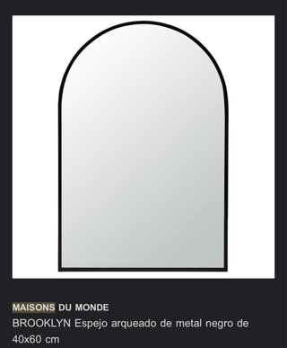 Espejo Maisons du Monde Negro