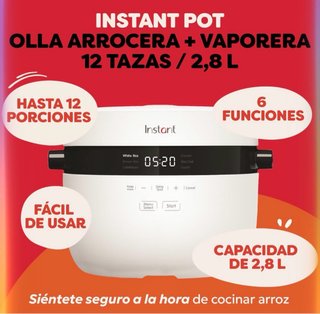 Olla Arrocera Instant Blanca