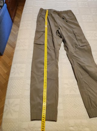 Pantalón Cargo H&M Gabardina Beige Talla XS