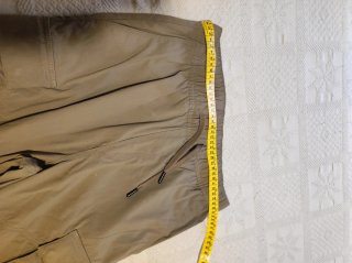 Pantalón Cargo H&M Gabardina Beige Talla XS