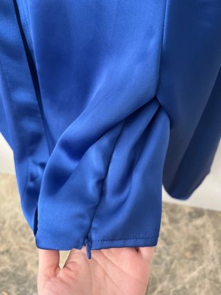 Blusa Stradivarius Azul Eléctrico