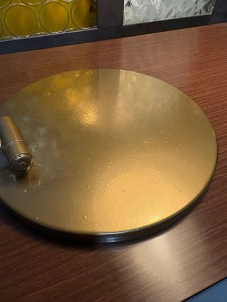 Lampada da tavolo oro anni '50