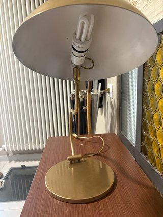 Lampada da tavolo oro anni '50