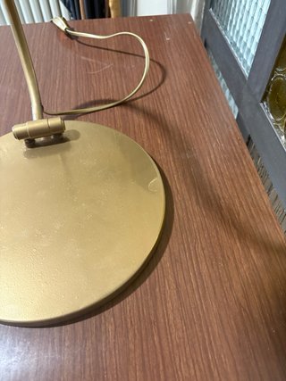 Lampada da tavolo oro anni '50