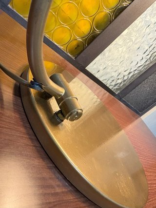 Lampada da tavolo oro anni '50