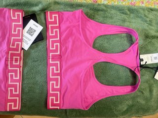 Completo Versace Bralette Slip S Rosa