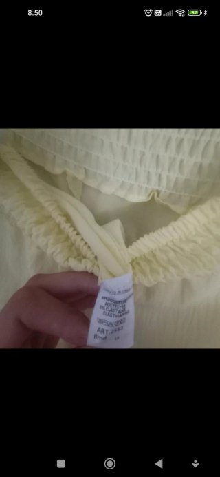 Conjunto mujer amarillo talla única
