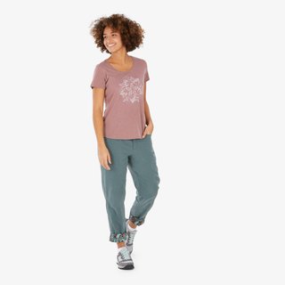 Pantalón de montaña y trekking lino Mujer Quechua NH500