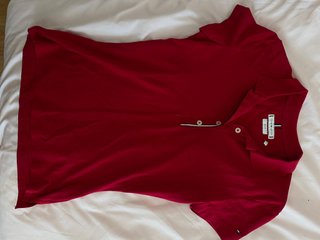 Polo Tommy Hilfiger Mujer Talla S Rojo