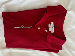 Polo Tommy Hilfiger Mujer Talla S Rojo