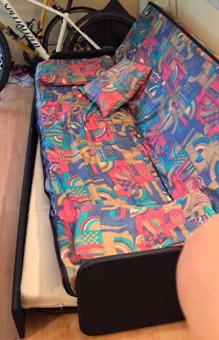 Sofá-cama tela multicolor