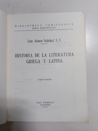 Historia de la literatura griega y latina