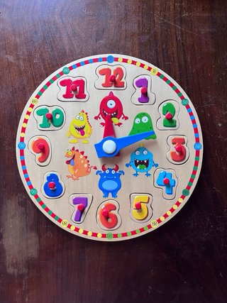 Juegos madera (Memory animales y reloj puzzle)