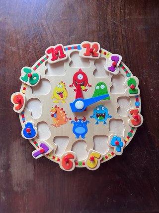 Juegos madera (Memory animales y reloj puzzle)