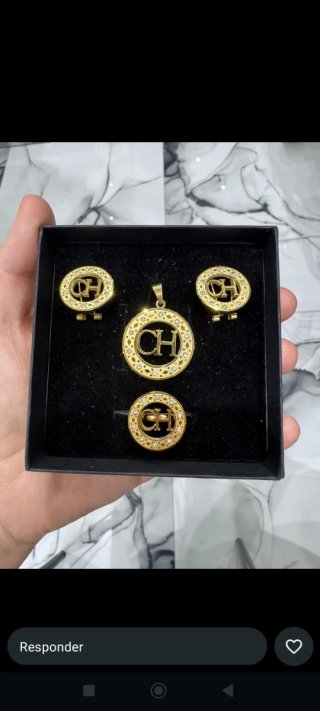 Conjunto CH Acero Dorado Nuevo