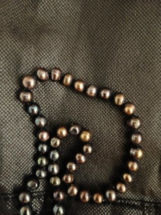 Collar Perlas Negras Cultivadas Agua Dulce
