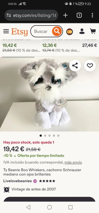 PELUCHE - TY WHISKERS
