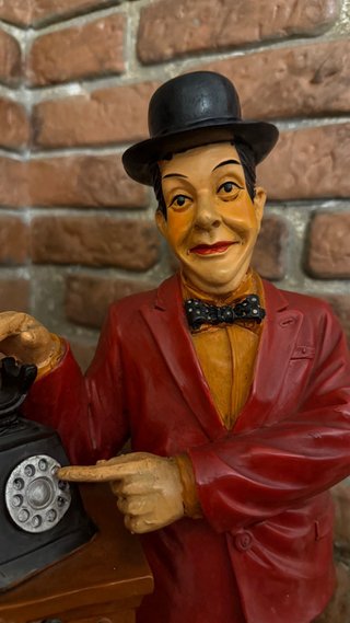 Figuras Gordo y Flaco de Madera