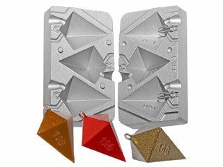 Molde plomos pirámide 120/130/140g