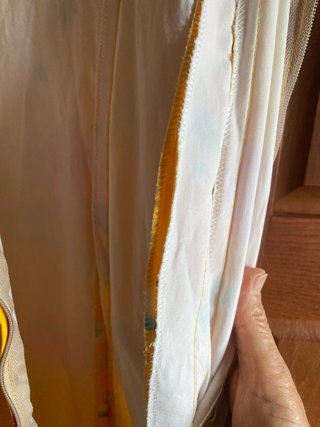 Traje de flamenca amarillo con volantes