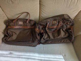 Maletas de viaje Dino marrones con ruedas