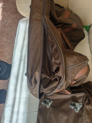 Maletas de viaje Dino marrones con ruedas