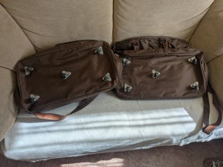 Maletas de viaje Dino marrones con ruedas