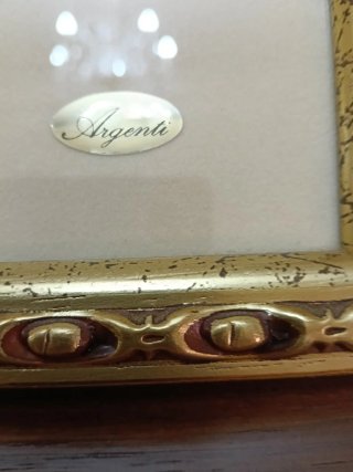 Capezzale Legno e Argento Madre con Bambino
