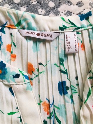Blusa Punt Roma flores XL